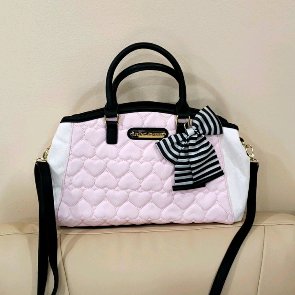 NEW Betsy Johnson Quilted Handbag